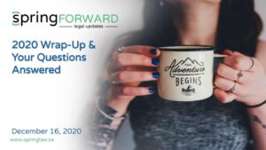 Free legal updates webinar: 2020 Wrap-Up & Your Questions Answered